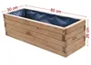 Dřevěný květináč 80 cm – balkonový a terasový květináč, Náhled obrázku produktu 2