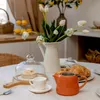 ORNA Théière en céramique avec passoire, 550 ml, Orange, Voir les images du produit 4