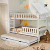 Hochbett 90x200 Etagenbett Kinderbett Jugendbett Stockbett Produktbild-Vorschau 2