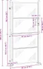 vidaXL Tuinpoort met slot, zilverkleurig, 96 x 200 cm, Productafbeelding-voorbeeld 7