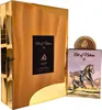 A gold box and a perfume bottle are displayed against a white background. Produktbild-Vorschau