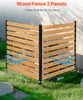 SucceBuy Sichtschutzzaun aus Holz, 96,5 cm B x 106,7 cm L, Produktbild-Vorschau 2