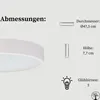STOLARNIA PIKA Deckenlampe - Runde Holz Deckenleuchte Weiß Produktbild-Vorschau 4