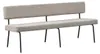 Bronx71 Esszimmerbank recycelter Stoff Espen taupe 190 cm Produktbild-Vorschau 14