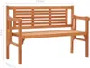 vidaXL Banc de jardin pliable 120 cm en bois massif Voir les images du produit 10