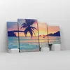Bild auf Leinwand - Leinwandbild - Meer Strand Palme - Produktbild-Vorschau 4