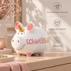 Hucha divertida con forma de cerdo, de colores, de 12,5 cm Vista previa de la imagen del producto 3