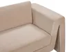BELIANI 3-Sitzer Sofa Sandbeige Samtbezug mit Dicken Produktbild-Vorschau 7