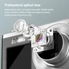 A close-up diagram of a digital camera's lens and sensor, with descriptive text. Produktbild-Vorschau