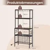 Półka kuchenna COSTWAY, półka stojąca z gniazdem, 24 Podgląd zdjęcia produktu 3
