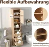 Merax Badezimmerschrank Vitrinen, Hochschrank mit 3 Produktbild-Vorschau 5