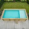 Piscina in legno AQUA 7 x 3.75 – H.1.45 m con spiaggia, Anteprima dell’immagine prodotto 4
