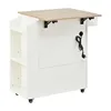 Clinvia Servierwagen 66x40/60x90cm Kücheninsel, Küchenwagen Produktbild-Vorschau 7