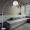 Bogenstehlampe, Metall, Acryl, weiß, E27, H 180 cm Produktbild-Vorschau 10