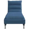 vidaXL Chaiselongue mit Kissen Blau Stoff Produktbild-Vorschau 4