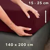 STUDIO Basic Spannbettlaken 140x200cm, 100% gekämmte Produktbild-Vorschau 4
