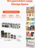 VEVOR Organizér Vor do spíže nad dveře, 10stupňové závěsné Náhled obrázku produktu 5