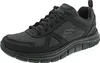 A single black Skechers sneaker is shown from a side-angle on a white background. Voir les images du produit