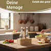 LS-LebenStil 3-fach Holz Menage Essig- und Ölspender Produktbild-Vorschau 3