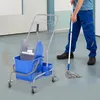 HOMCOM vozík na čistenie, čistiaci vozík, pojazdný vedro, Náhľad obrázku produktu 2