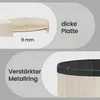 SONGMICS Sitzhocker rund, Fußhocker mit Stauraum, faltbarer Produktbild-Vorschau 7