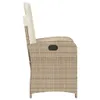 The Living Store Gartensessel mit Kissen 2 Stk. Verstellbar Produktbild-Vorschau 7