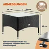 CASARIA® Polyrattan Beistelltisch 58x58x42 cm Produktbild-Vorschau 7