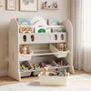 COSTWAY, štvorposchodový regál pre Montessori hračky, Náhľad obrázku produktu 2