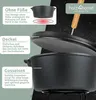 holz4home® Dutch Oven Set ohne Füße I 9L Feuertopf Produktbild-Vorschau 6
