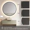 MCURO Badspiegel mit Beleuchtung, Rund 50cm, Lichtspiegel 3 Produktbild-Vorschau 3