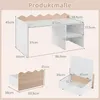 COSTWAY detský stolík, aktívny stolík s pracovnou plochou, Náhľad obrázku produktu 3