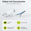 Kabel mit Eurostecker zum Konfektionieren, 1,5 m, Weiß, Produktbild-Vorschau 13