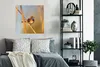 MuchoWow® Poster Vögel - Blaukehlchen - Schilf 75x75 cm - Produktbild-Vorschau 4