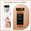 Barattoli quadrati per spezie - Set da 35 pezzi - 120 ml - Anteprima dell’immagine prodotto 3