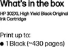 Text describing the contents of a product box and its printing capacity. Anteprima dell’immagine prodotto