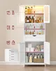 VASAGLE Badezimmerschrank mit LED-Beleuchtung, Badschrank, Produktbild-Vorschau 4