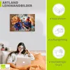 ARTland Leinwandbild Blütenblätter und Federn Größe: 70x50 Produktbild-Vorschau 3