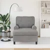 vidaXL Ležadlo s vankúšom svetlosivé 91 x 157 x 91 cm zamat Náhľad obrázku produktu 3