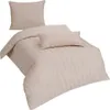 Traumschlaf Mako-Satin Bettwäsche Uni Streifen 4 cm 200x200 Produktbild-Vorschau 2