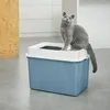 Rotho Eco Berty Kattenbak met Boveningang Zwart/Zand Náhľad obrázku produktu 3