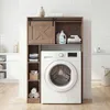 COSTWAY Toilettenschrank mit Schiebetür, Toilettenregal Produktbild-Vorschau 9