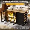 Flieks Klappbarer Bartisch Kücheninsel mit LED Farblicht, Produktbild-Vorschau 8
