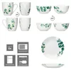 Eukalyptus 18dílná snídaňová sada porcelán 6 osob talíř Náhled obrázku produktu 5