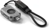 A silver and black USB-C NVMe SSD enclosure with a braided lanyard is shown against a white background. Anteprima dell’immagine prodotto