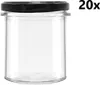 A clear glass jar with a black lid, presented on a white background. Náhľad obrázku produktu