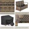 tectake® Rattan-Gartenbank 2-Sitzer wetterfest Stauraum Produktbild-Vorschau 4
