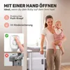 Aufrollbares Treppenschutzgitter weiß - kindersicheres Produktbild-Vorschau 5