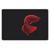 MuchoWow® Schreibtischunterlage Fisch - Rot - Schwarz 60x40 Produktbild-Vorschau 1