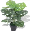 vidaXL Künstliche Monstera-Pflanze mit Topf 45 cm Grün Produktbild-Vorschau 3