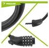 Trizand 27338 Zámek na kolo s číselným kódem 120 cm, černý Náhled obrázku produktu 4